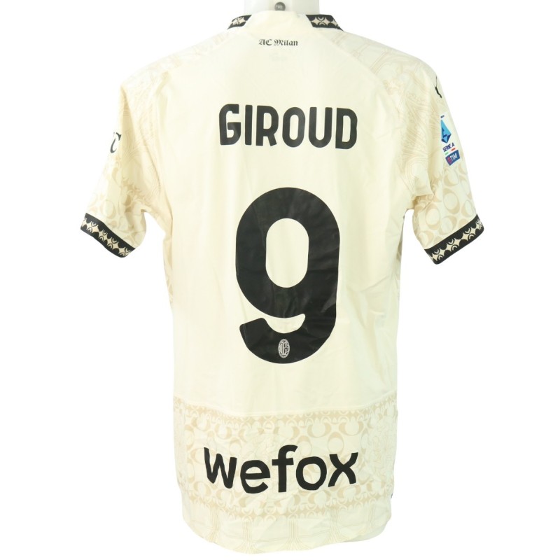 Giroud's Milan x Pleasures Match-Issued Shirt, Serie A 2023/24