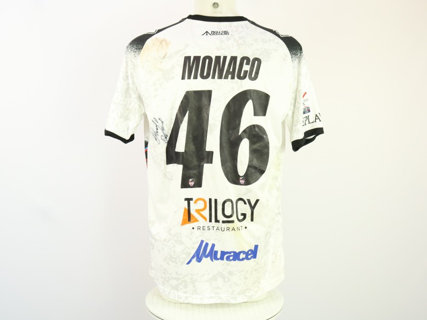 Maglia Monaco unwashed Taranto vs Catania 2024 - Autografata