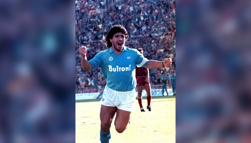 Maradona's Napoli Signed Match Shorts, 1986/87 