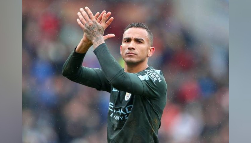 Danilo's Worn Shirt, Southampton-Manchester City 2018