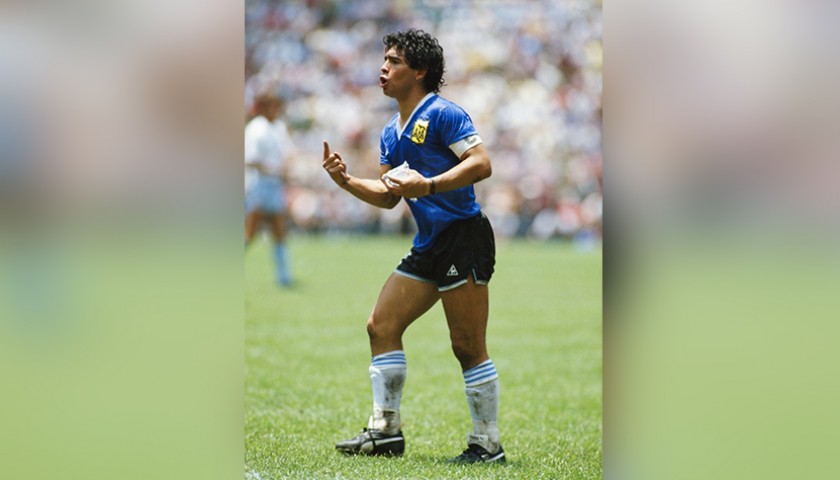 Official 1986 Argentina Shirt Signed by Maradona