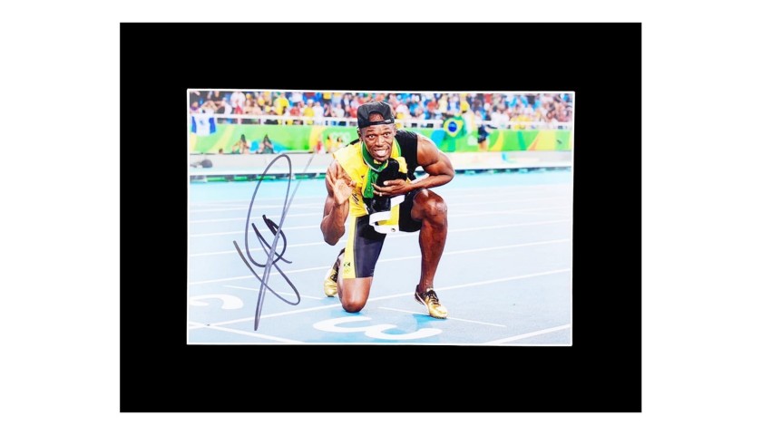 Usain Bolt Signed Photograph