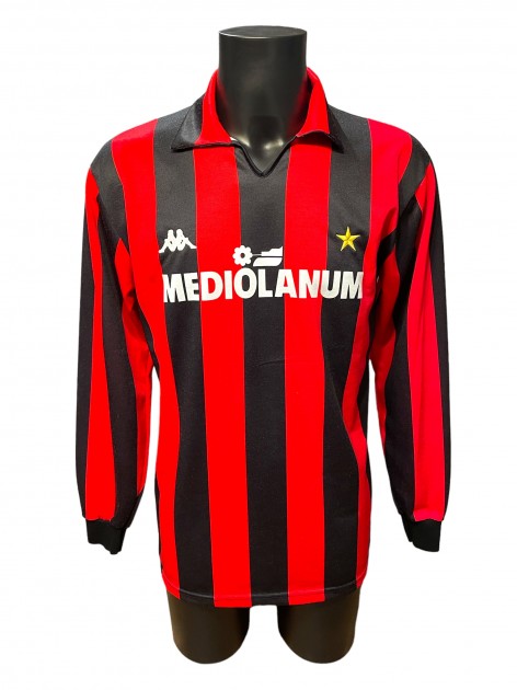 Gullit's AC Milan Signed Match Shirt, 1989/90 - CharityStars