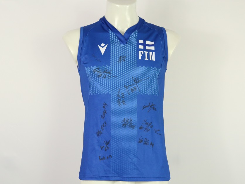 Finland Women's National Team Jersey at the European Championships 2023 - Autographed by the team