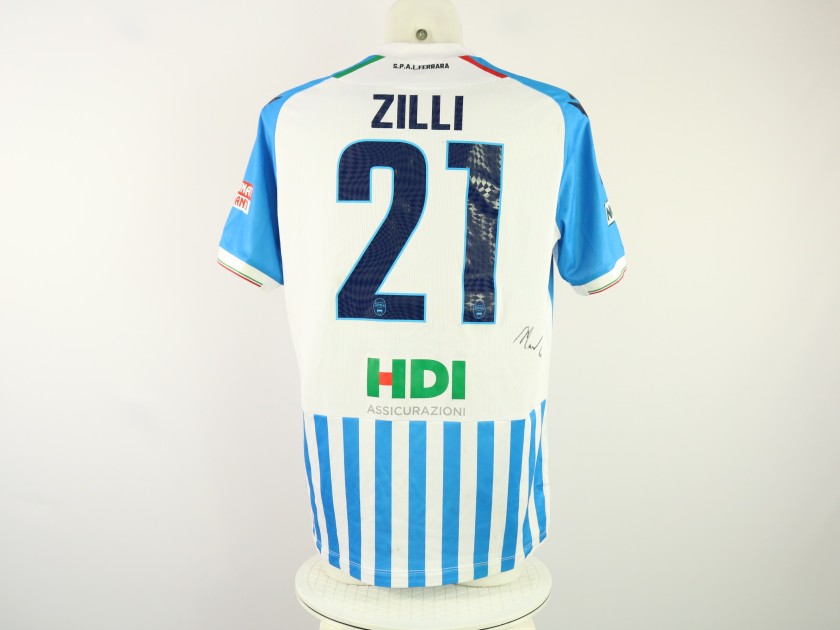 Zilli's unwashed Signed Shirt, SPAL vs Pineto 2024 