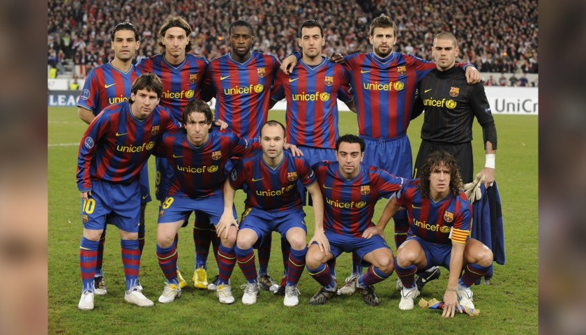 Iniesta's Barcelona Match Shirt, UCL 2009/10