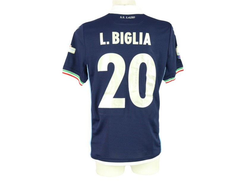 Maglia gara Biglia, Juventus vs Lazio Finale Tim Cup 2017 - Autografata 