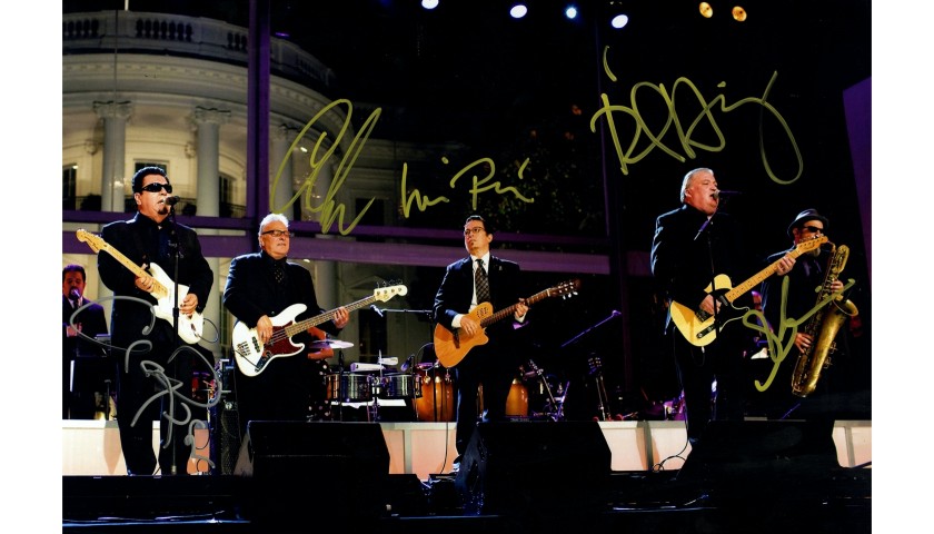 Los Lobos Hand Signed 12”x18” Photograph