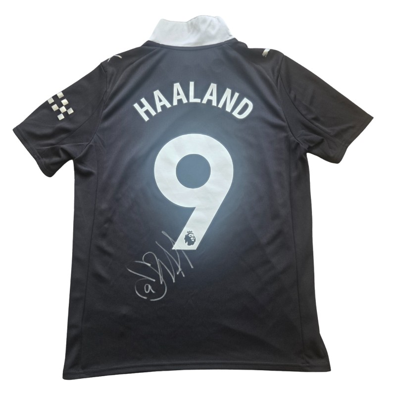 Erling Haaland's Manchester City 2025/26 Signed Official Away Shirt 