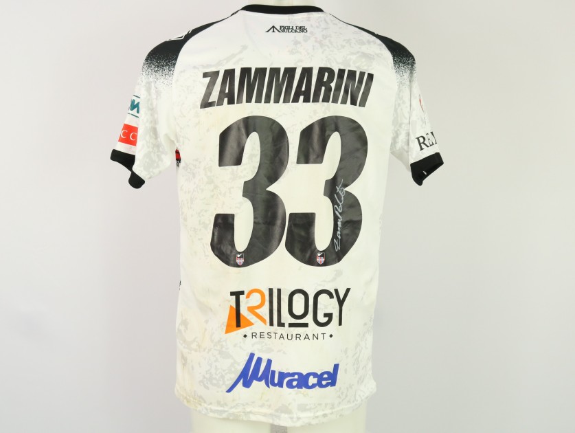 Zammarini's Unwashed Signed Shirt, Catania vs Audace Cerignola 2024