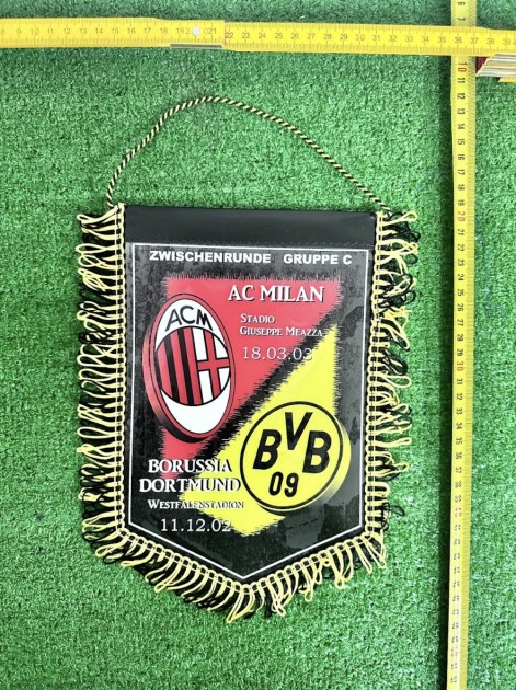 Milan vs Borussia Dortmund Official Pennant UCL 2003