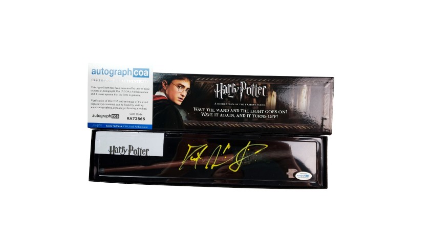 Harry Potter Wand Signed by Daniel Radcliffe