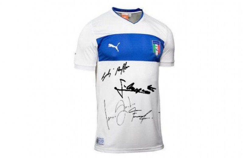 Official Italy Shirt, 2012 - Signed by the Players