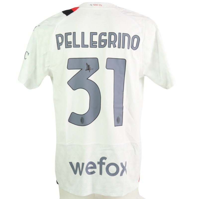 Authentic Pellegrino AC Milan Signed Shirt, 2023/24