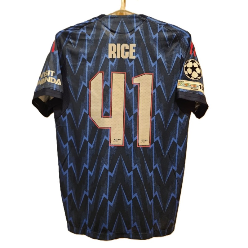 Maglia gara Arsenal Rice, UEFA Champions League