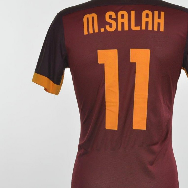 Authenticated Salah shirt issued for Frosinone 0-2 Roma