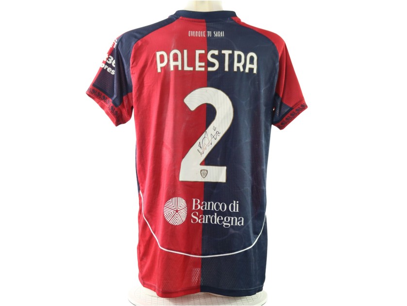 Palestra's Signed Unwashed Shirt, Cagliari vs Bologna 2025