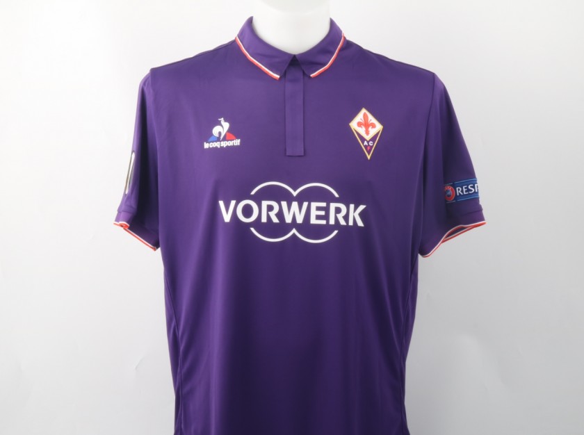 Bernardeschi Match Worn Shirt, Europa League 2016/17 - Signed
