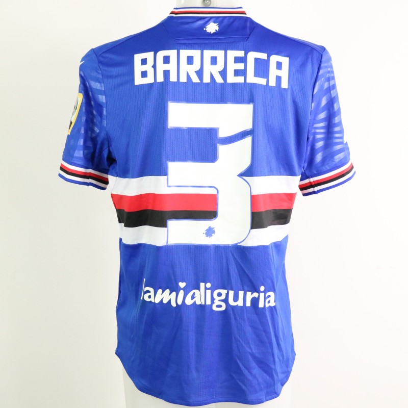 Barreca's Unwashed Shirt, Sampdoria vs Cosenza 2023 - Patch Mantovani
