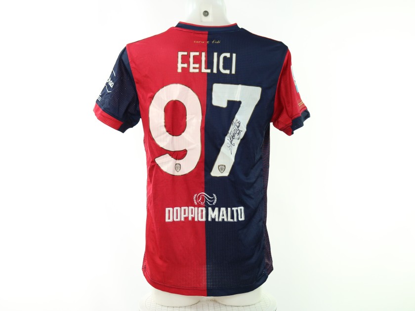 Maglia Felici Unwashed, Cagliari vs Atalanta 2024 - Autografata