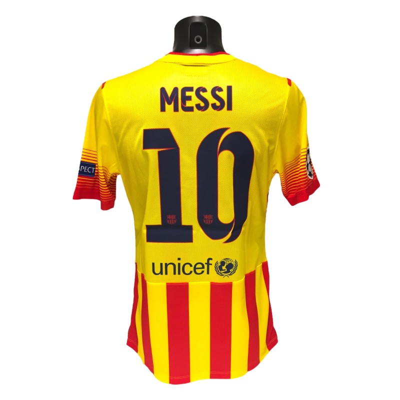 Lionel Messi's FC Barcelona 2013 Match-Issued Shirt, vs AC Milan