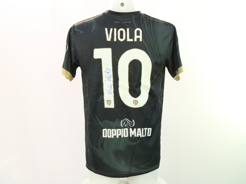 Viola's Signed Unwashed Shirt, Lazio vs Cagliari 2024