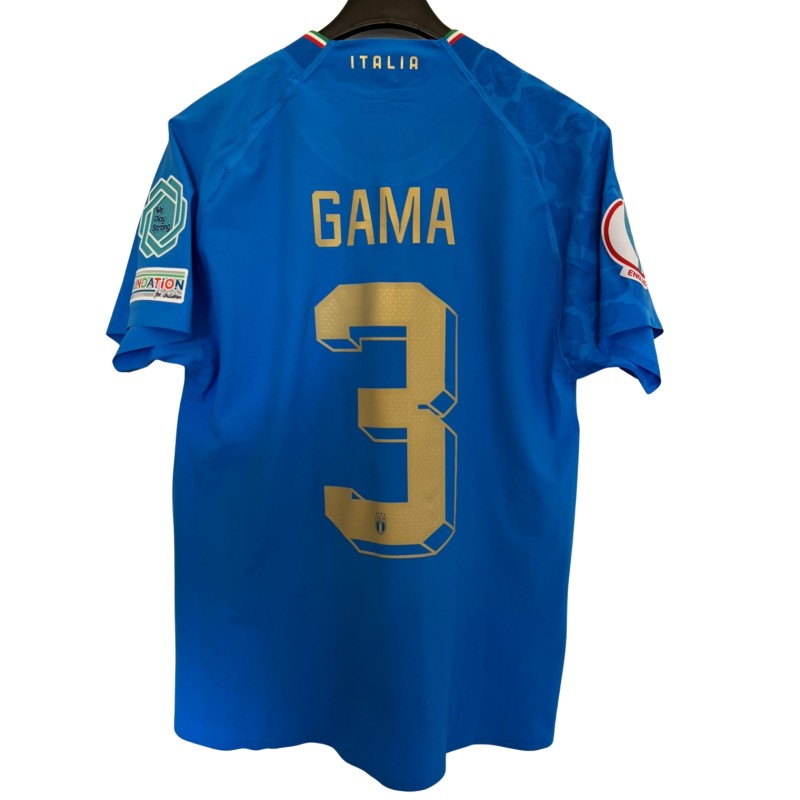 Gama's Italy Match-Issued Shirt, Women's Euro 2022