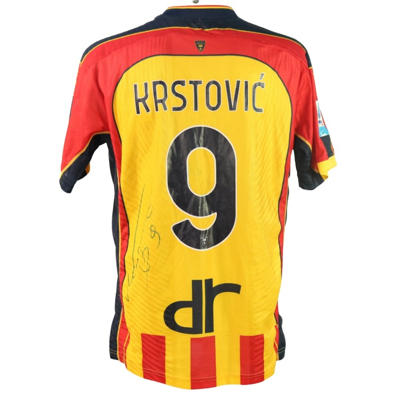 Krstovic's Signed Unwashed Shirt, Napoli vs Lecce 2024