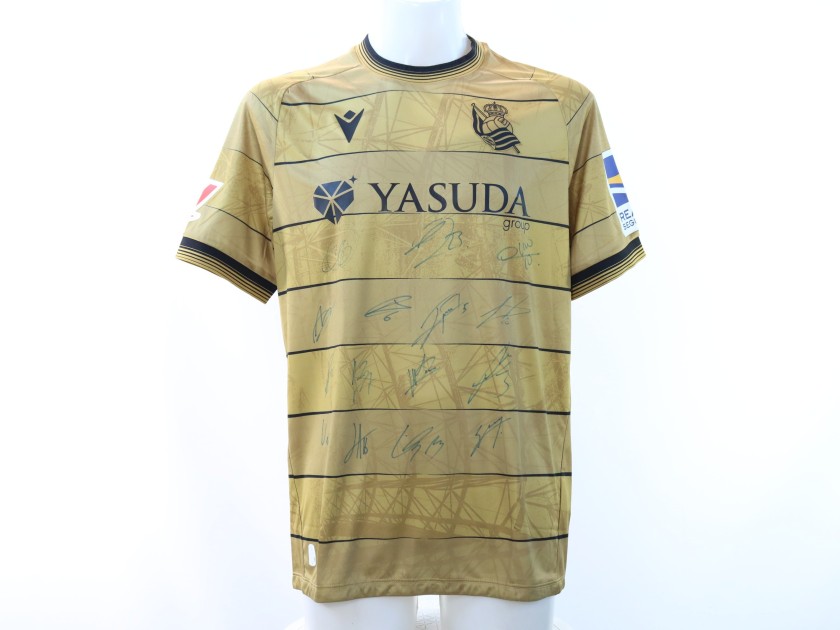 Real Sociedad's Official Shirt, 2024/25 - Signed by the Players