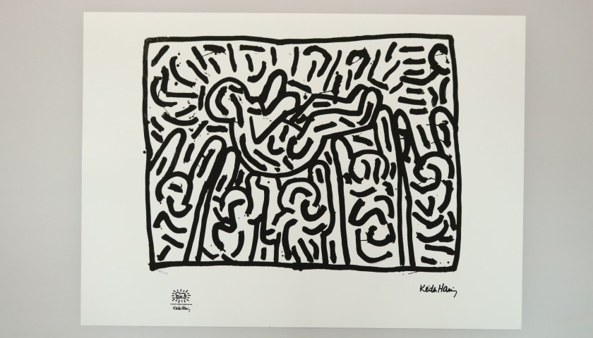 Keith Haring Signed Lithograph 