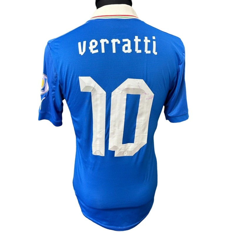 Verratti's Italy Issued Shirt, WC 2014 Qualifiers