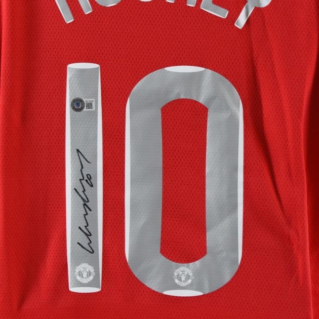 Wayne Rooney Signed Man United Jersey (08/09)