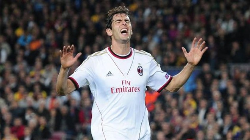 Kaka's Match Shirt, AC Milan vs Atalanta 2014 - CharityStars