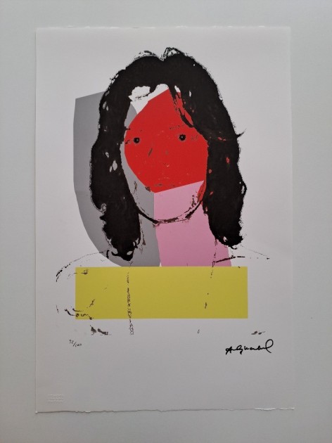 "Mick Jagger" Lithograph Signed by Andy Warhol 