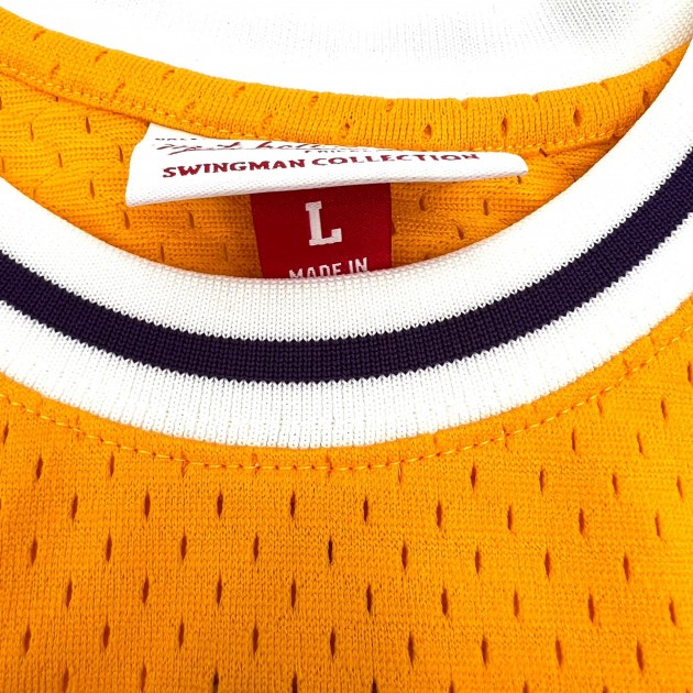 Shaquille O'Neal and Magic Johnson Signed Mitchell&Ness Los Angeles Lakers  Jerseys - CharityStars