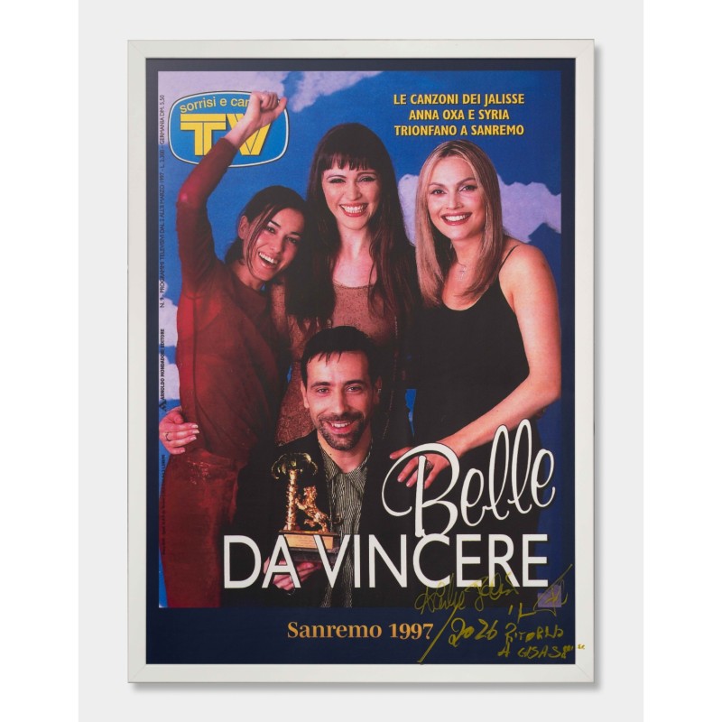 TV Sorrisi e Canzoni 1997 Cover Signed by Jalisse and Donated at Sanremo 2026