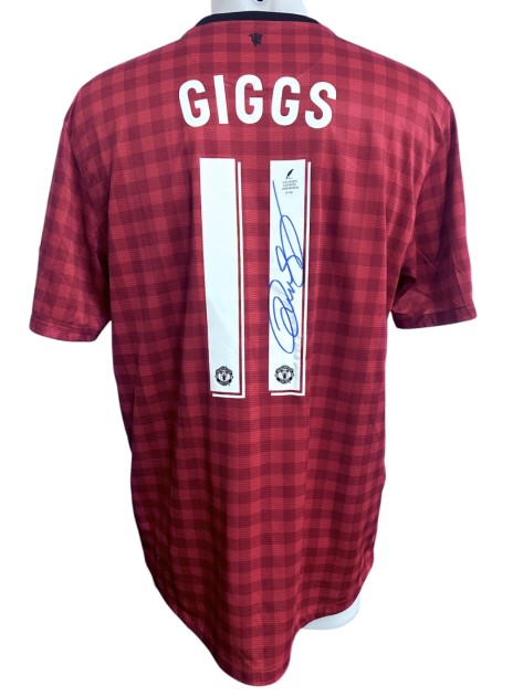 Giggs' Manchester United Signed Official Shirt, UCL 2012/13