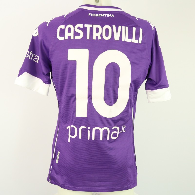 Castrovilli's Fiorentina Match-Issued Shirt, 2020/21