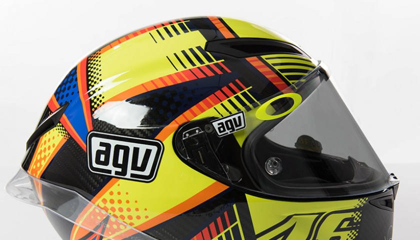 Valentino Rossi Signed 2015 Helmet - MotoGP CharityStars