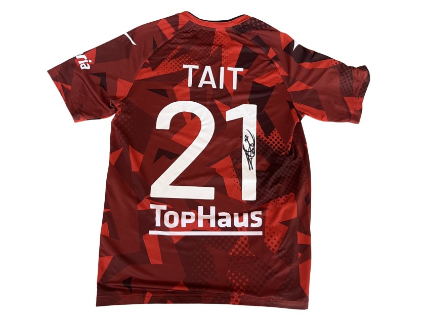 Tait's Unwashed Signed Shirt, Spezia vs Sudtirol 2024 