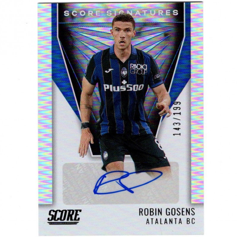 Robin Gosens Numbered and Signed Panini Card, Serie A Score 2021/22
