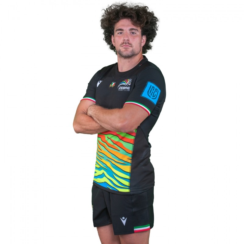 Boni's Zebre Rugby Match Shirt, 2021/22 - Signed by the Squad