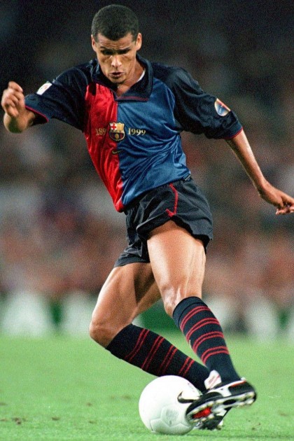 Rivaldo Official Barcelona Shirt, 1999/00 - CharityStars