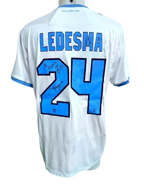 Ledesma's Fiorentina vs Lazio Signed Match-Worn Shirt, 2012