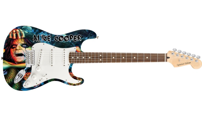 Alice Cooper Signed Guitar 
