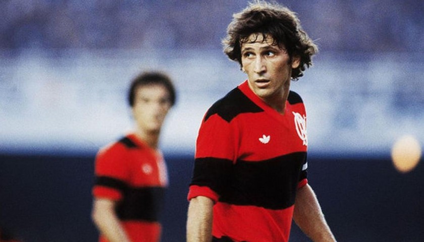 Official Flamengo Shirt, Signed by Zico
