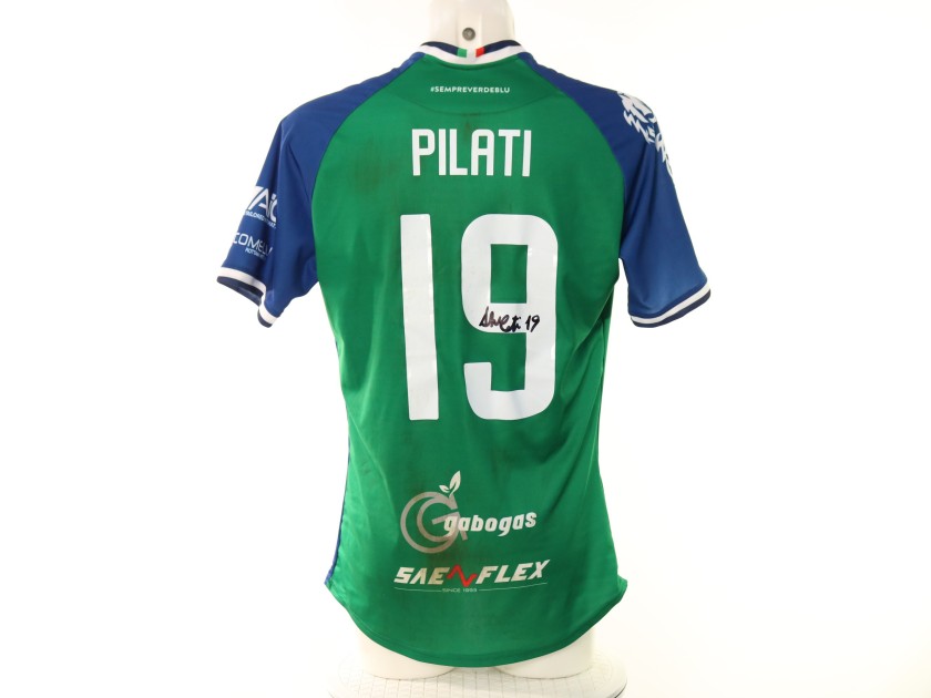 Pilati's Feralpisalò vs Pro Patria Signed Unwashed Shirt, 2025