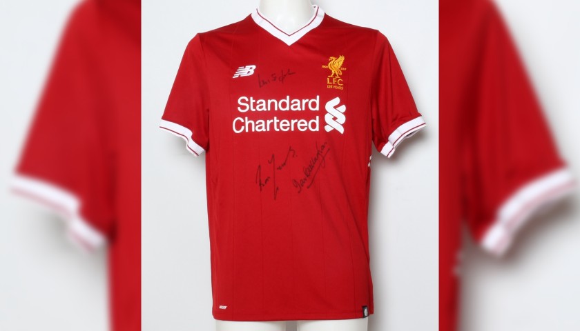 LFC 125 Shirt "Shankly's Greats" Signed by Callaghan, Yeats and St. John