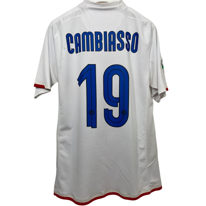 Cambiasso's Inter Match-Issued Shirt, Serie A 2007/08