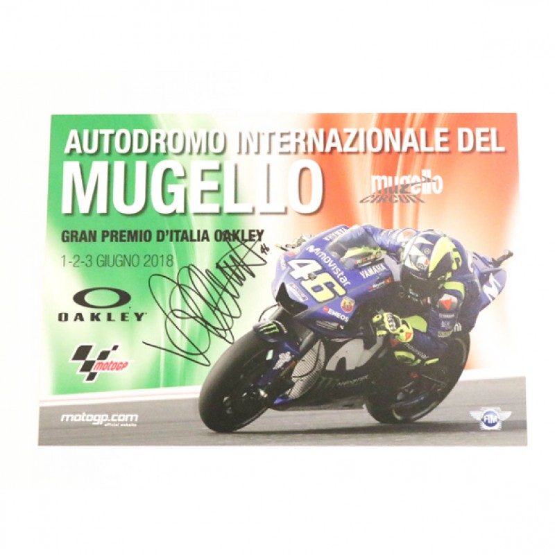 Manifesto Gran Premio Mugello 2018 - Autografato da Valentino Rossi